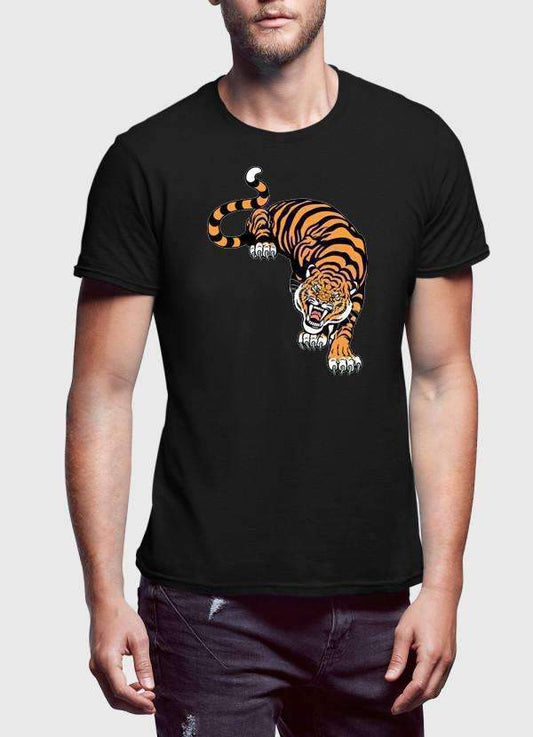 T-shirt imprimé Tigre acculé