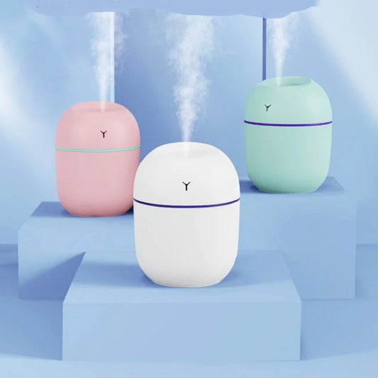 Draagbare Ultrasone Luchtbevochtiger USB Aroma Essentiële Olie Diffuser LED