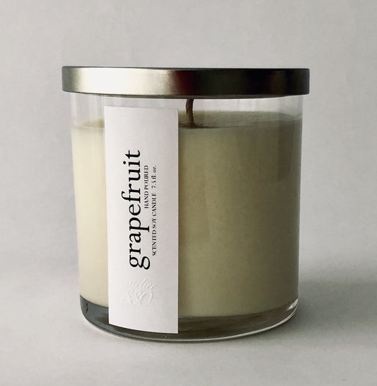 bougie parfumée au pamplemousse