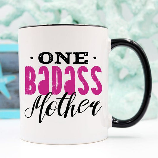 One Badass Moeder, Moederdag Mok, Grappig Moeder Cadeau