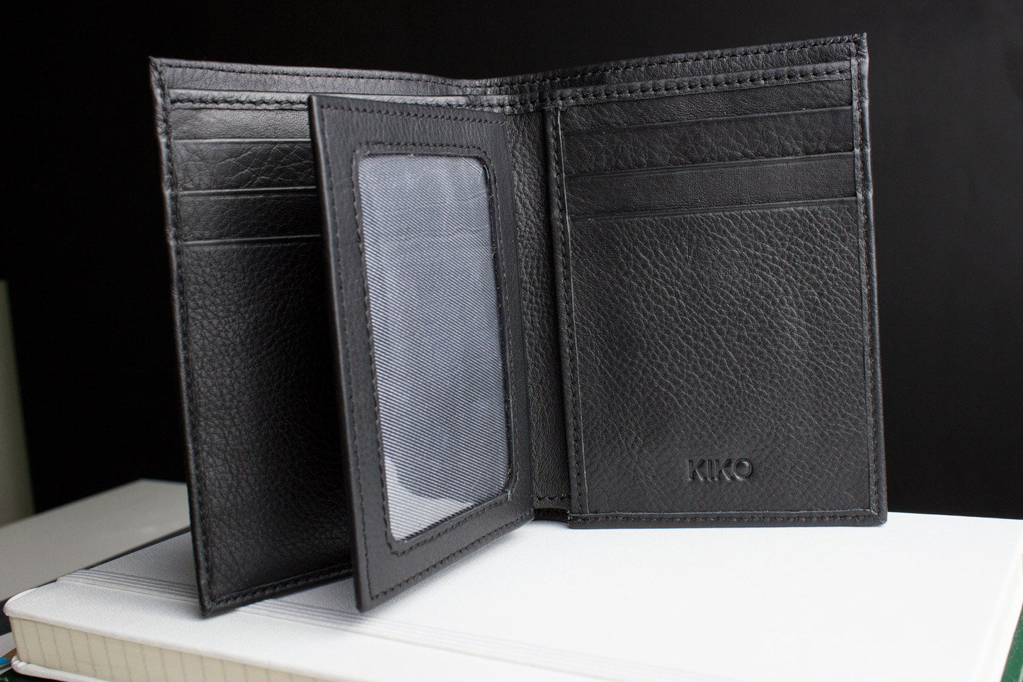 Cowhide Leather Slimfold Passcase Wallet
