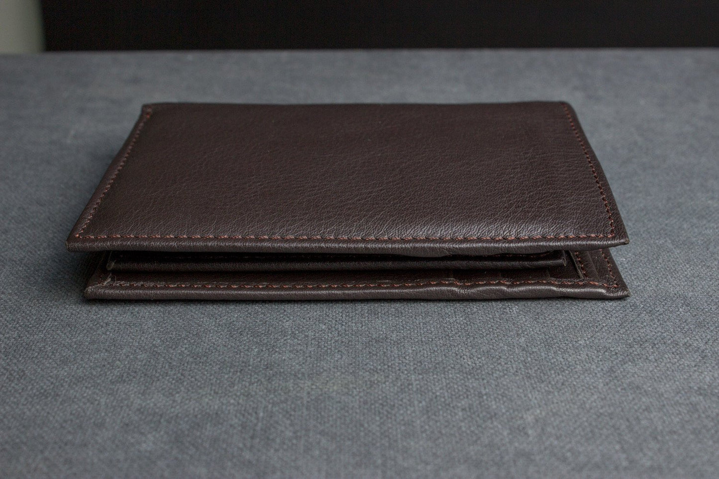Cowhide Leather Slimfold Passcase Wallet