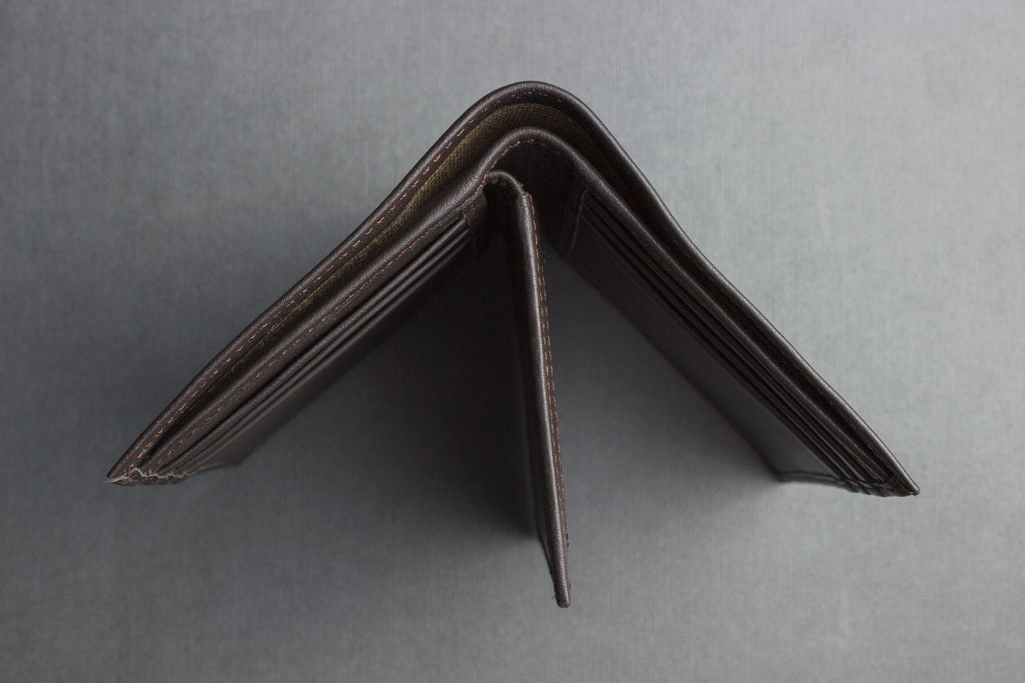 Cowhide Leather Slimfold Passcase Wallet