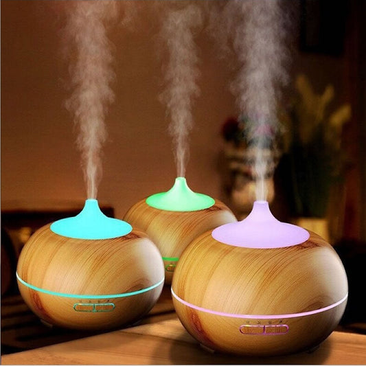 Humidificateur d'Huile Essentielle Mistyrious Design Chêne Naturel Avec Facilité