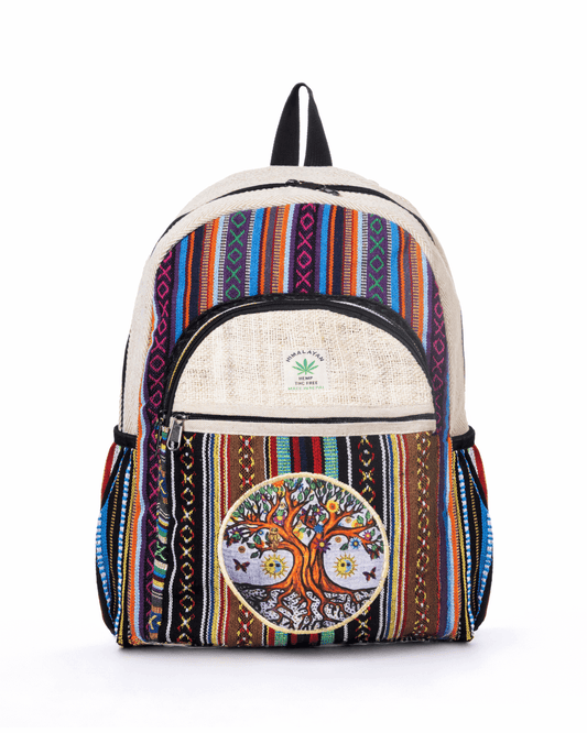 Kathmandu Collection Handgemaakte Katoenen en Hennep Levensboom Rugzak