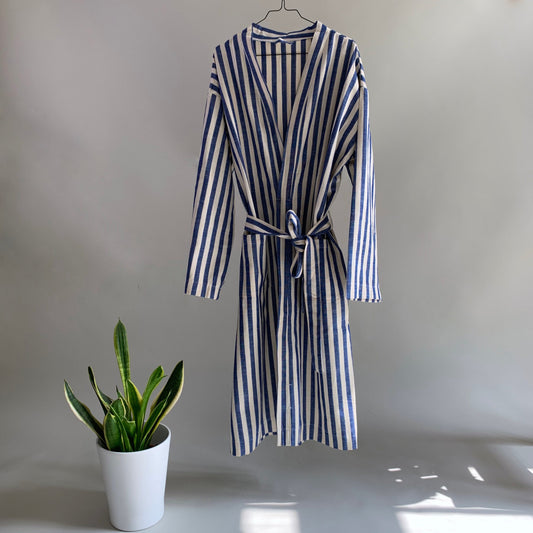 Peignoir tissé à la main Olé | Bleu