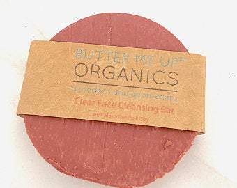 Savon visage bio / Savon pour le visage bio / Savon à l'argile rose / Savon à l'argile
