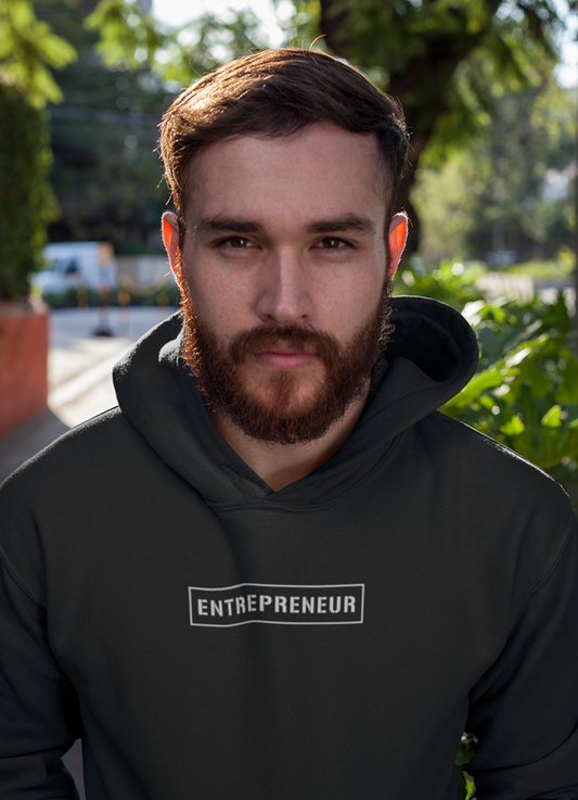 Sweat à capuche noir Premium Entrepreneur