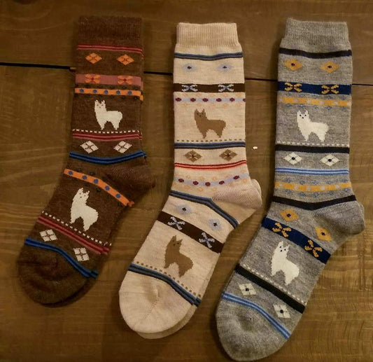 Chaussettes en forme d'alpaga
