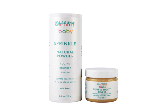 Biologische babymilch en babypoeder (talkvrij) set.