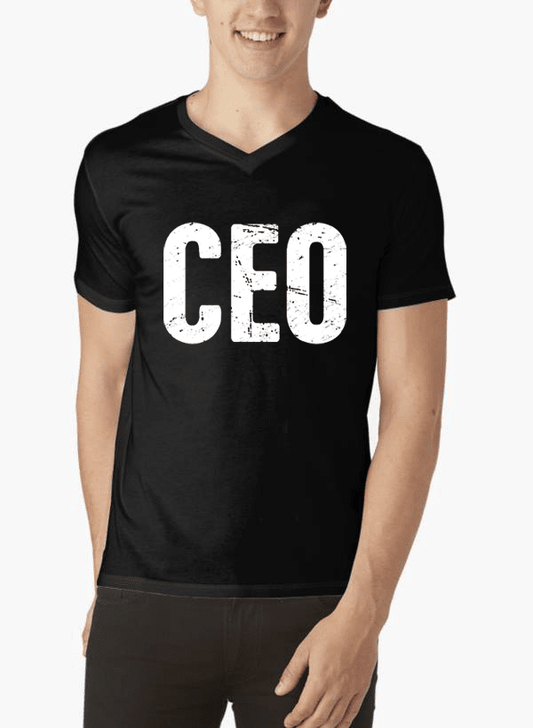 T-shirt col V de PDG