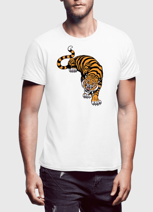 T-shirt imprimé Tigre acculé