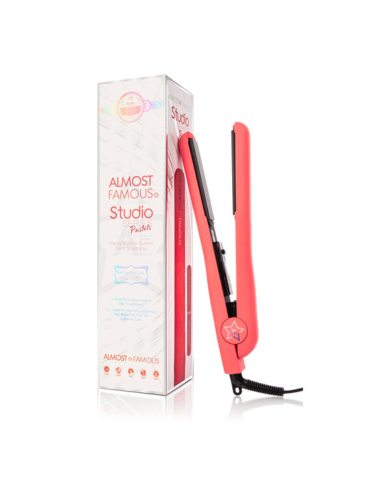 Fer plat professionnel Almost Famous de 3,17 cm avec plaques de pierres précieuses de luxe