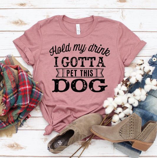 Wacht Even Ik Moet Deze Hond Aaien T-shirt