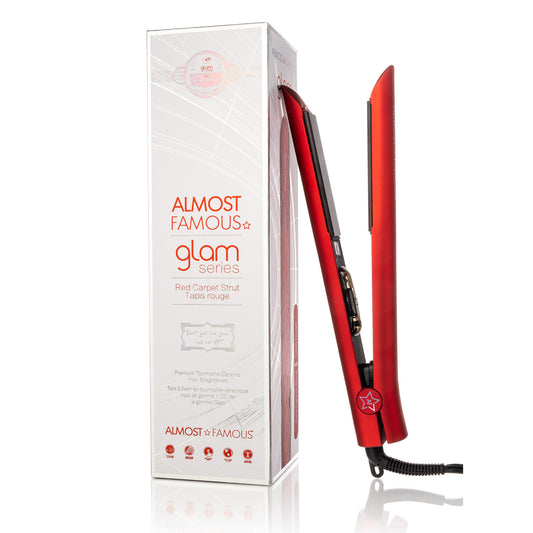 Fer Plat Almost Famous Série Glamour 1,25" avec Plaques Luxe Infusées de Pierres Précieuses