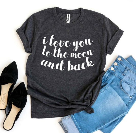 Ik hou van je tot aan de maan en terug T-shirt