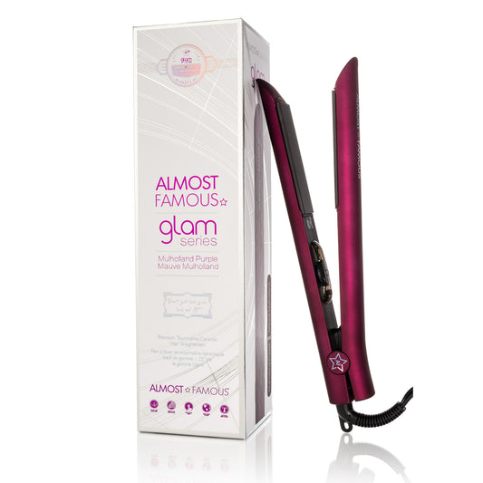 Fer Plat Almost Famous Série Glamour 1,25" avec Plaques Luxe Infusées de Pierres Précieuses