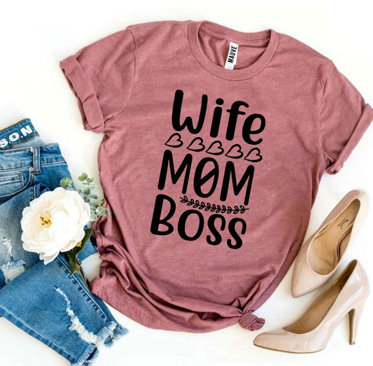 Vrouw Moeder Baas T-shirt