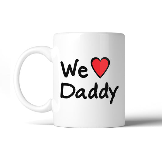 We Houden Van Papa Wit Leuk Ontwerp Keramische Mok Verjaardag