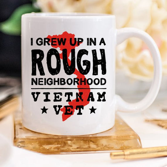 Vietnam Veteraan Koffiemok - Ik Ben Opgegroeid In Een Ruwe