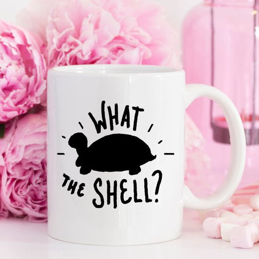 Wat de Shell? - Schildpad Koffiemok, Schildpad Grappig