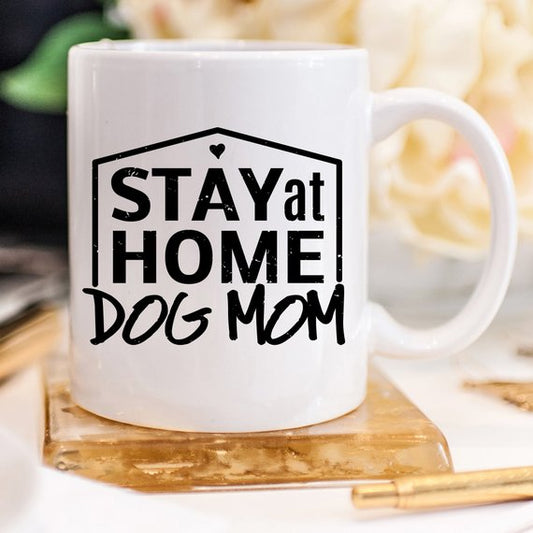Cadeau pour maman de chien, Tasse « Maman de chien au foyer », Cadeau