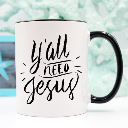 Vous avez tous besoin de Jésus, Tasse à café, Mug, Drôle