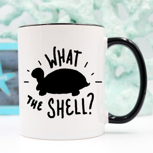 Wat de Shell? - Schildpad Koffiemok, Schildpad Grappig