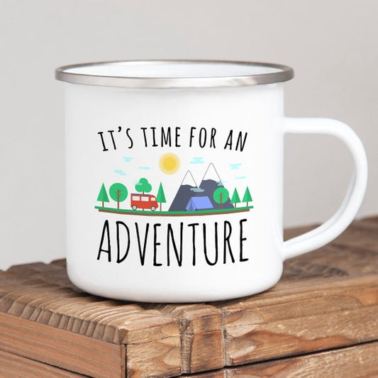 Mug Aventure Émaillé Mug Randonnée Camping