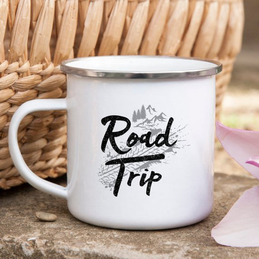 Emaille Mok Road Trip Camping Mok Wanderlust