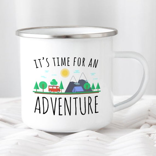 Mug Aventure Émaillé Mug Randonnée Camping