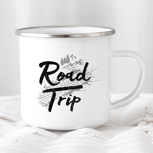 Emaille Mok Road Trip Camping Mok Wanderlust
